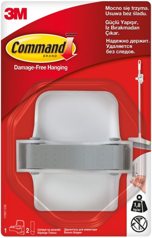 3M Command Uchwyt na szczotki, biały, do 1,3 kg - 1 szt.