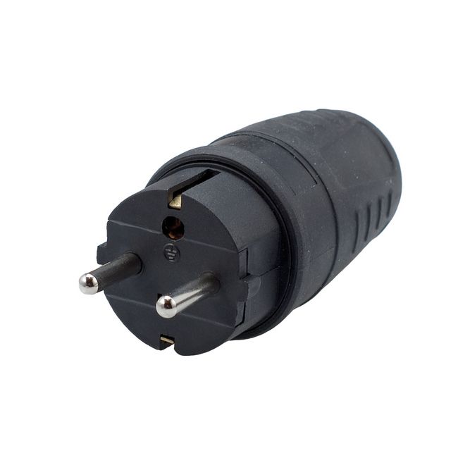 Wtyczka gumowa Elgotech 250 V 16 A z uziemieniem