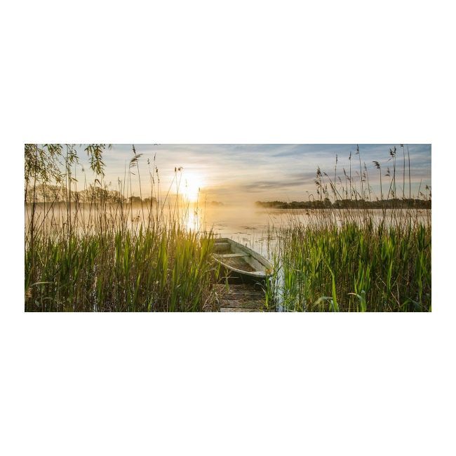 Obraz Glasspik Lake Boat 50 x 125 cm