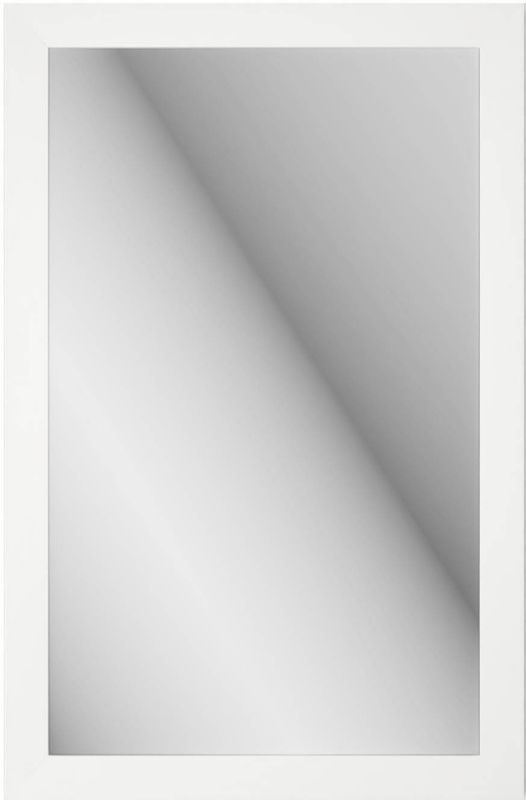 Lustro Lahti 47 x 72 cm w ramie białe