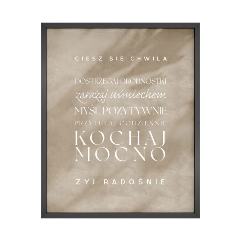 Plakat w ramie 40 x 50 cm radośnie