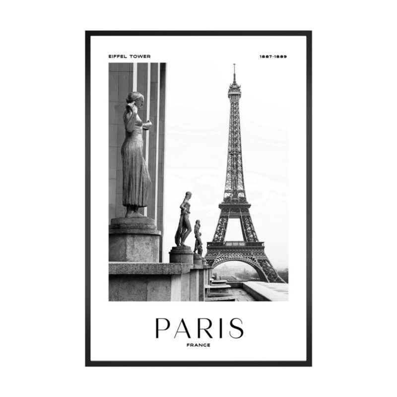 Plakat w ramie 60 x 90 cm wieża Eiffel