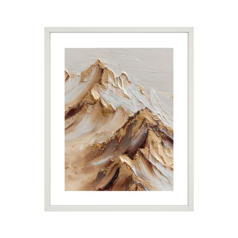 Plakat w ramie 40 x 50 cm złote góry