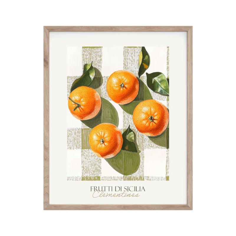 Plakat w ramie 40 x 50 cm mandarynki