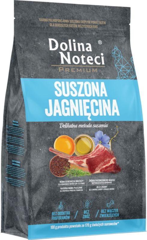 Karma suszona dla kota Dolina Noteci jagnięcina 2 kg