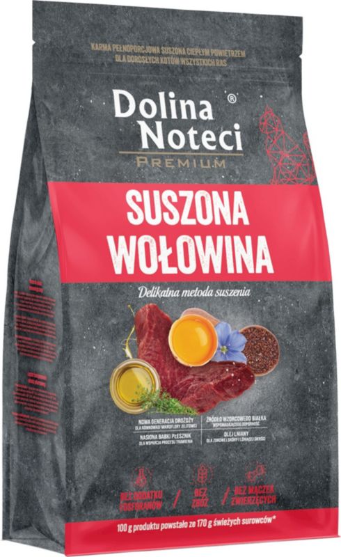 Karma suszona dla kota Dolina Noteci wołowina 2 kg