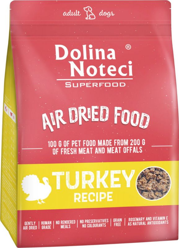 Karma suszona dla psa Dolina Noteci indyk 1 kg