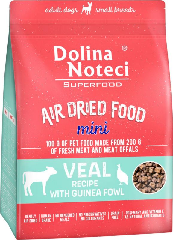 Karma suszona dla psa Dolina Noteci cielęcina 1 kg