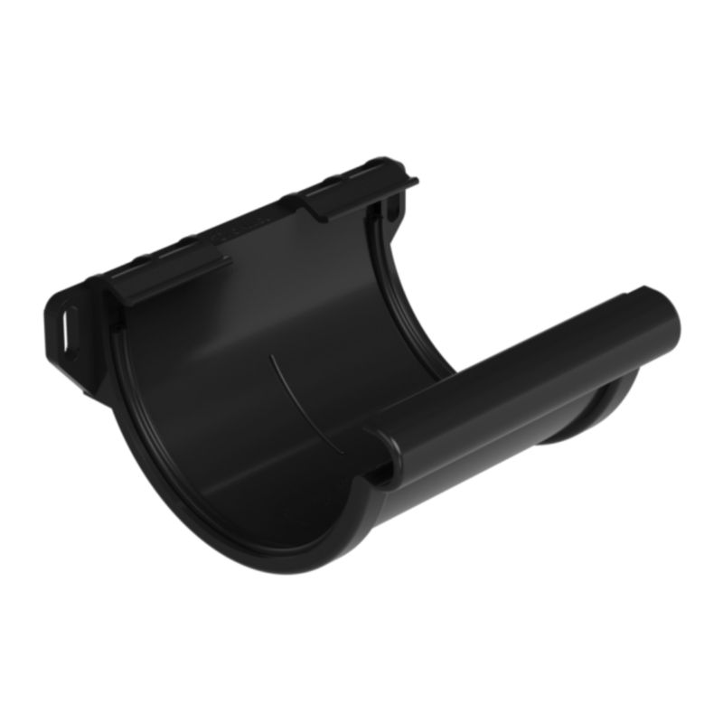 Łącznik rynny Galeco PVC 130 mm czarny