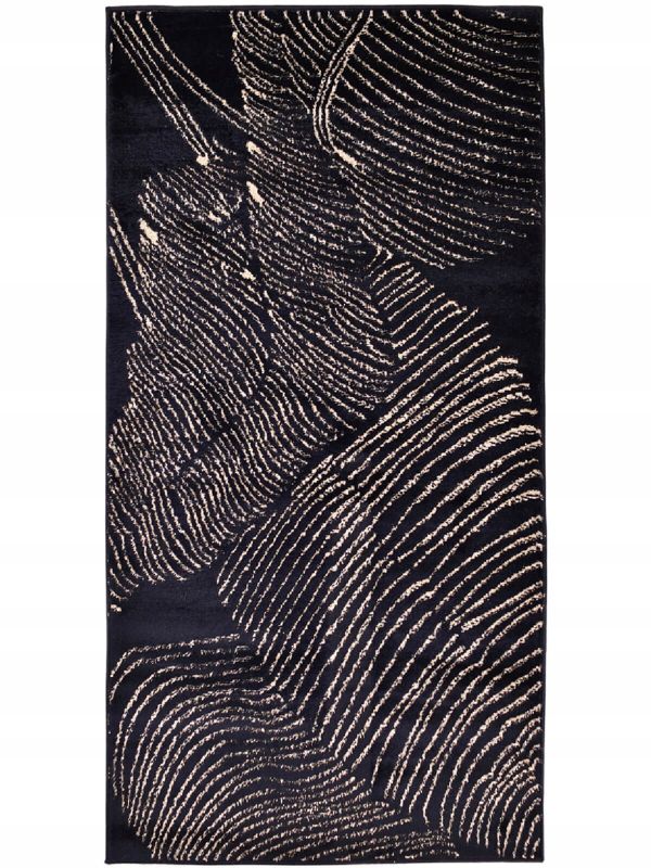 Dywan Direct Home and Garden Sofia pióra 80 x 150 cm granatowy