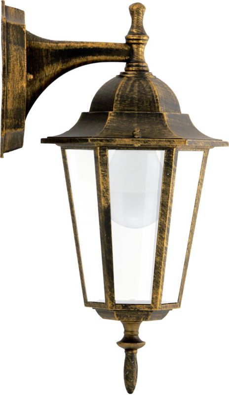 Kinkiet ogrodowy Polux Liguria dolny 1 x 60 W E27 patyna