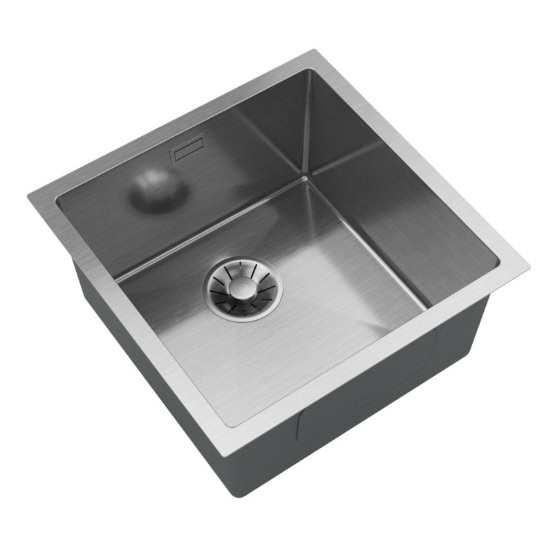 Zlewozmywak stalowy milo Quor chrom