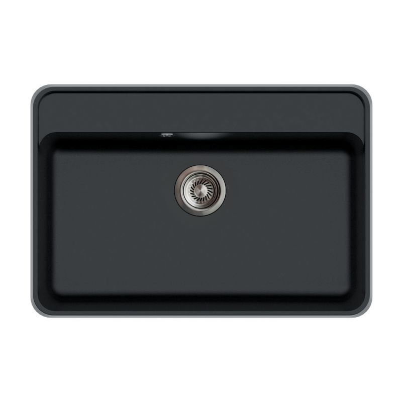 Zlewozmywak granitowy Milo Koi XL z deską czarny
