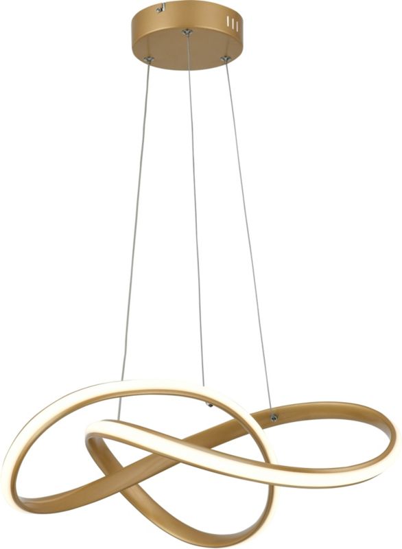 Lampa wisząca Hannah 1 x 36 W złota matowa