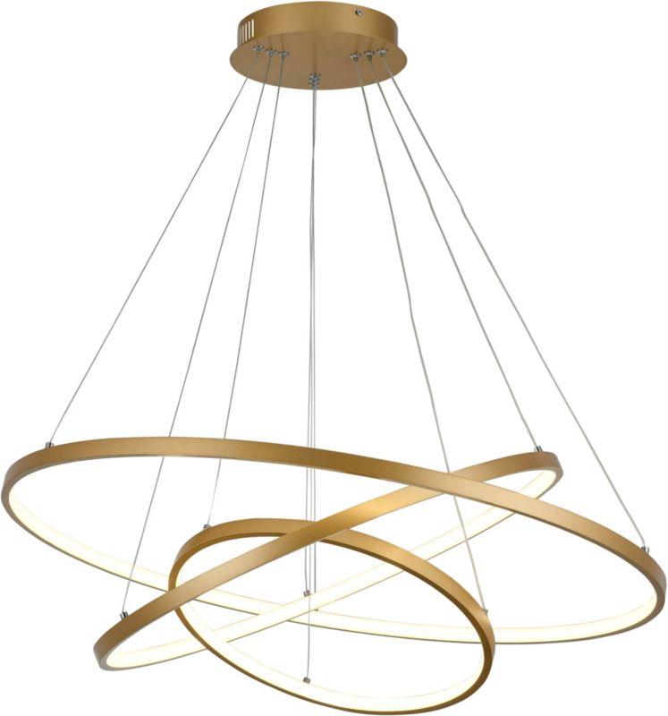 Lampa wisząca Cataleya 1 x 58 W złota matowa