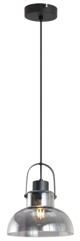 Lampa wisząca Dijon 1 x E27 czarny mat