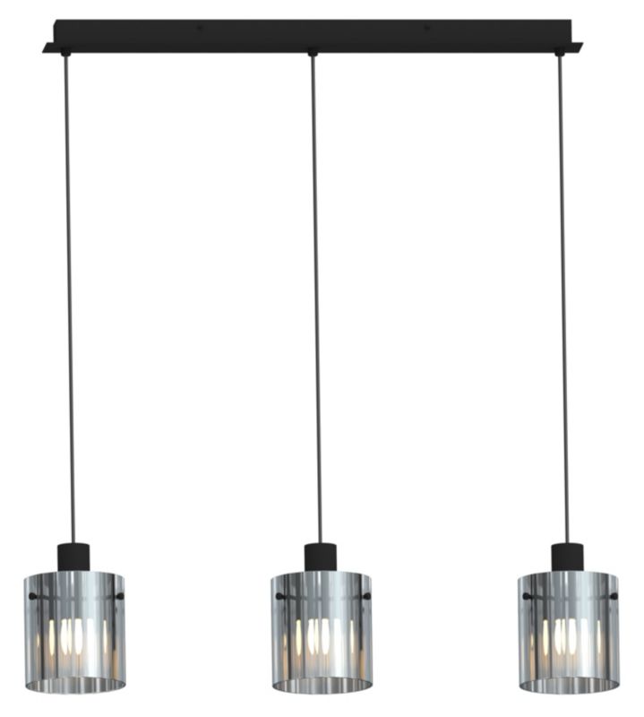Lampa wisząca Reality Lotti 3-punktowa E27 czarna