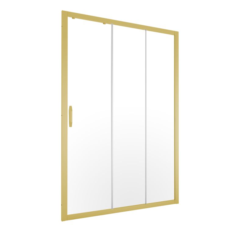 Drzwi prysznicowe przesuwne Durasan Flexi regulowane 105 - 140 cm złoty