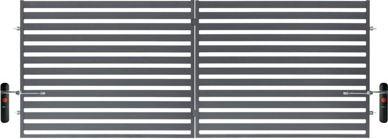 Brama dwuskrzydłowa inteligentna Lara z automatem 400 x 154 cm