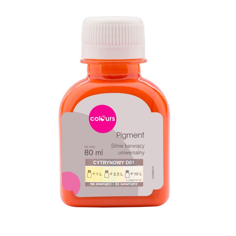 Pigment do farb Colours cytrynowy 80 ml