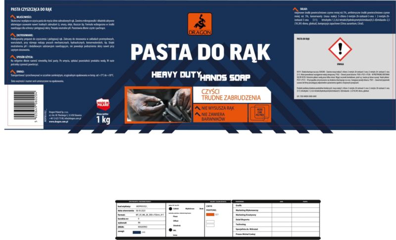 Pasta do rąk Dragon Heavy Duty 1 kg