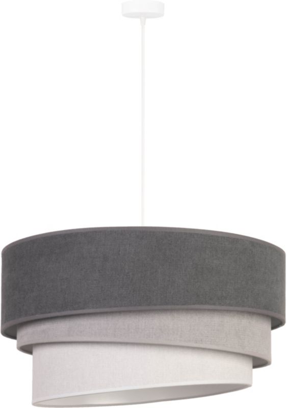 Lampa wisząca Pastelove Trio 1 x E27 szara