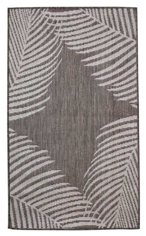 Dywan tkany zewnętrzny Irma 80 x 140 cm ciemny beżowy