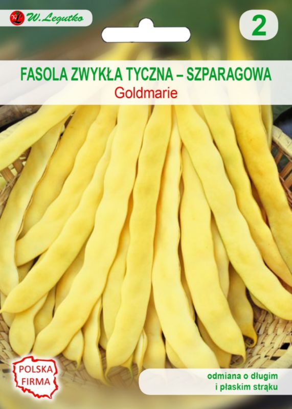 Nasiona fasola szparagowa tyczna Goldmarie