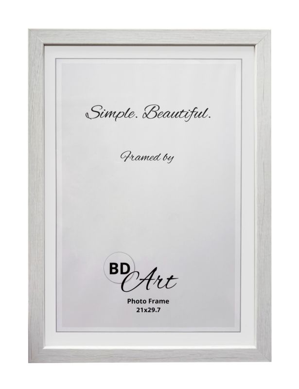Ramka na zdjęcia Basic 21 x 29,7 cm biały dąb