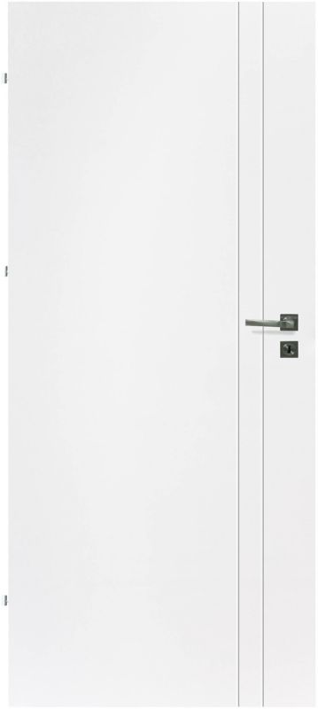 Drzwi pełne Exmoor Due 80 lewe białe