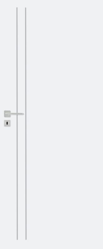 Drzwi pełne Exmoor Due 80 prawe białe