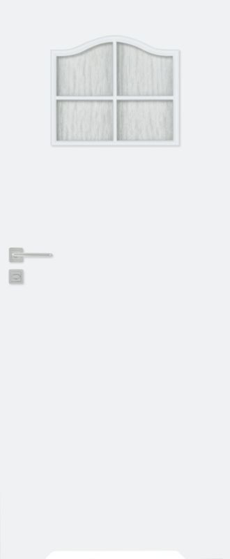 Drzwi z podcięciem Klasyk 80 prawe białe