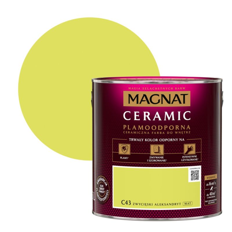 Farba Magnat Ceramic C43 zwycięski aleksandryt 2,5 l