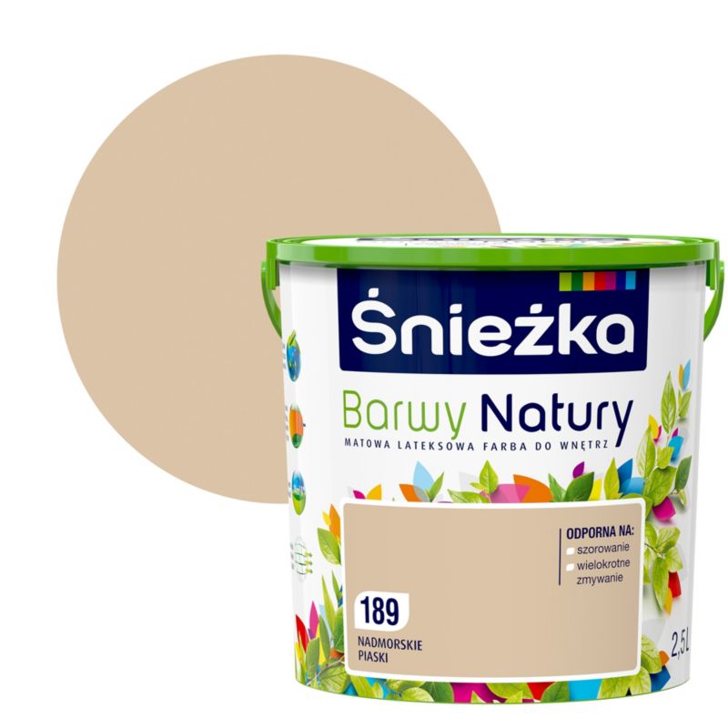 Farba Śnieżka Barwy Natury nadmorskie piaski 2,5 l