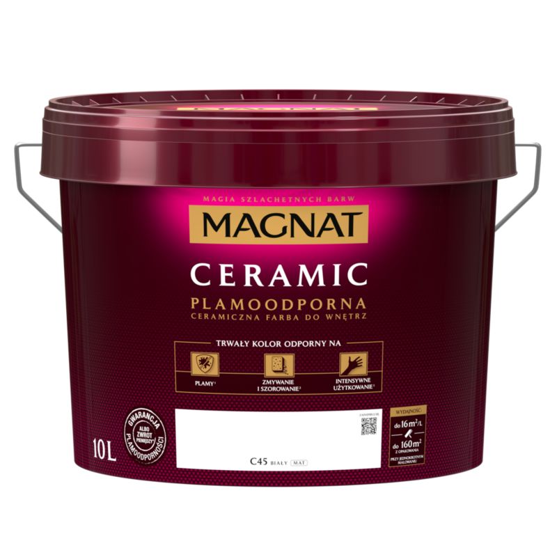 Farba Magnat Ceramic biała 10 l