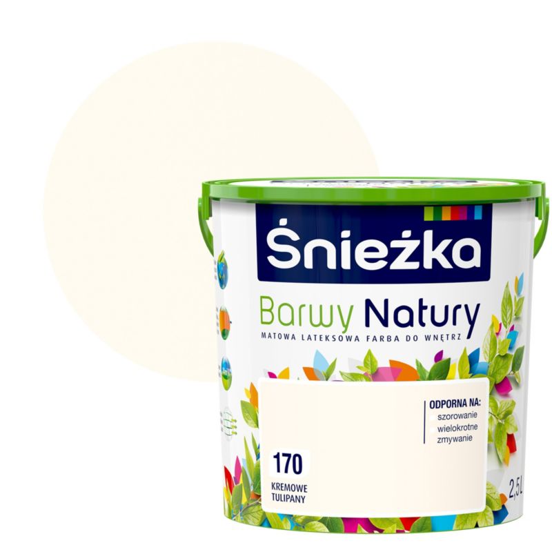 Farba Śnieżka Barwy Natury kremowe tulipany 2,5L