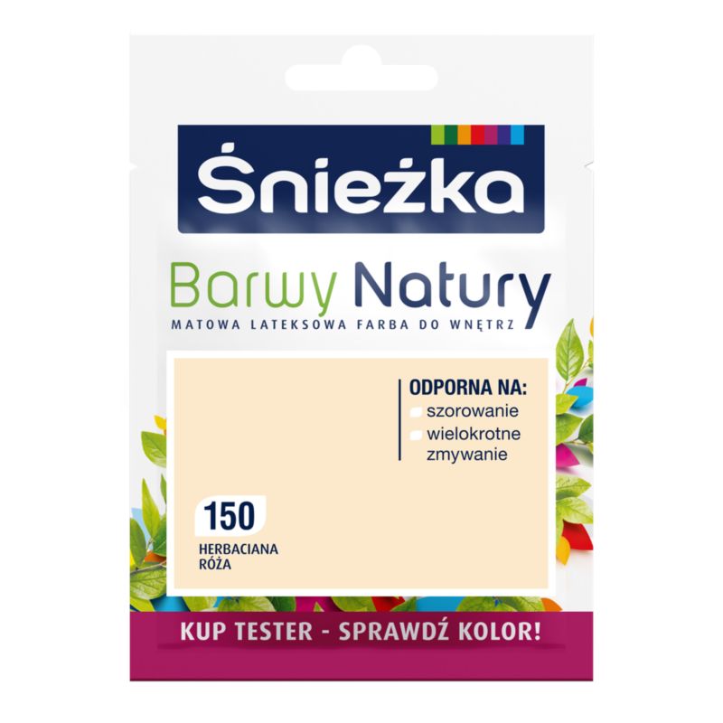 Tester farby Śnieżka Barwy Natury herbaciana róża 25 ml
