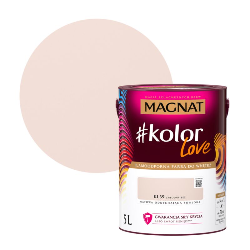 Farba kolorowa Magnat #kolorLove KL39 chłodny beżowy 5 l