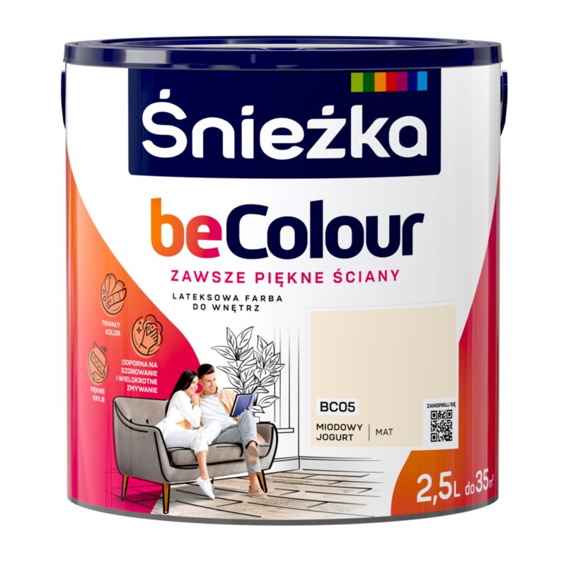 Farba Śnieżka Becolour miodowy jogurt 2,5 l