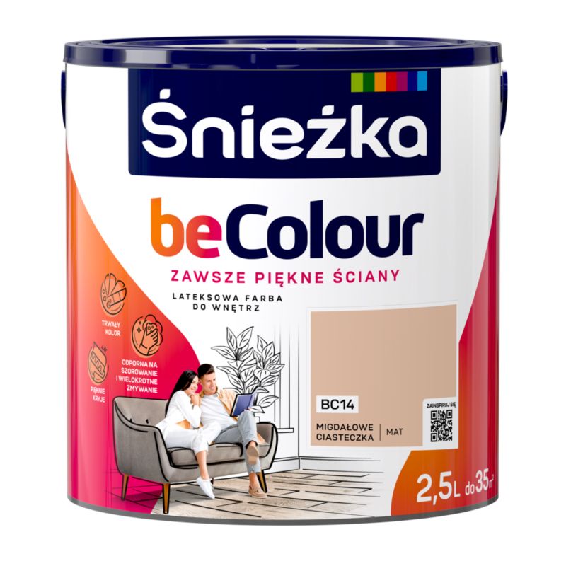 Farba Śnieżka Becolour migdałowe ciasteczka 2,5 l