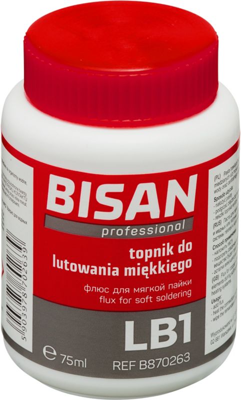 Topnik do lutowania miękkiego Bisan LB1 75 g