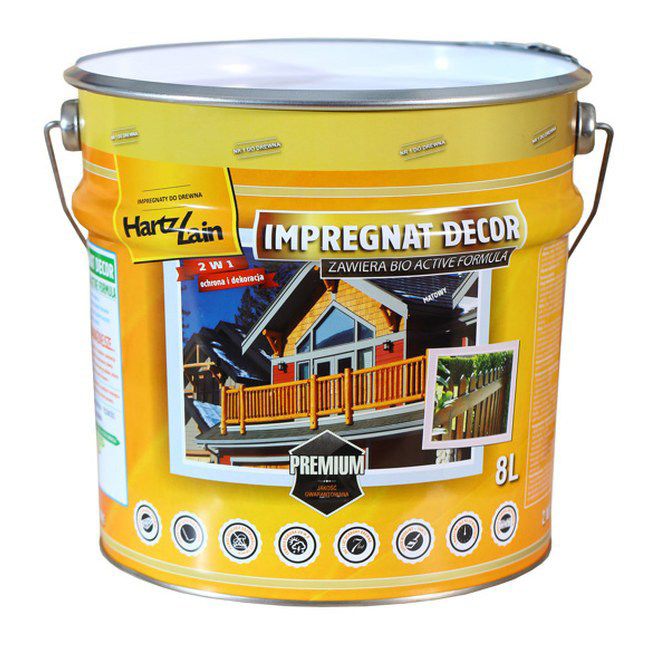 Impregnat HartzLack Decor palisander 8 l