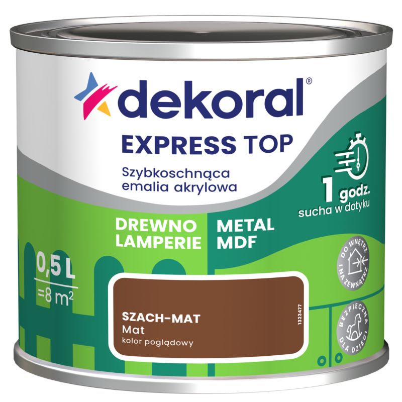 Emalia Do dzieła Dekoral szach-mat mat 0,5 l