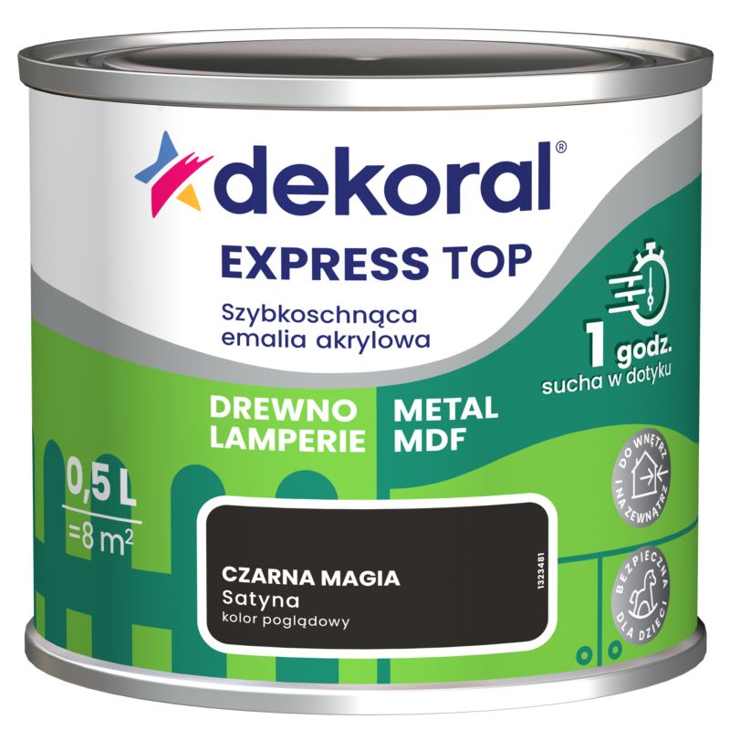Emalia Do dzieła Dekoral czarna magia 0,5 l