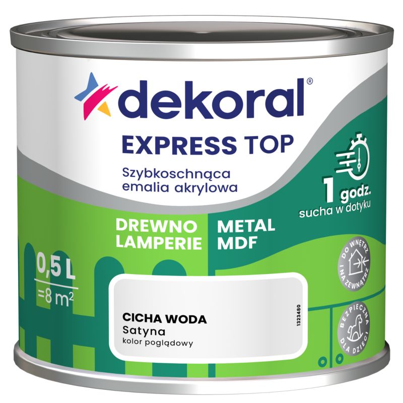 Emalia Do dzieła Dekoral cicha woda 0,5 l