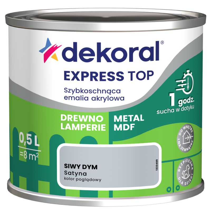 Emalia Do dzieła Dekoral siwy dym 0,5 l