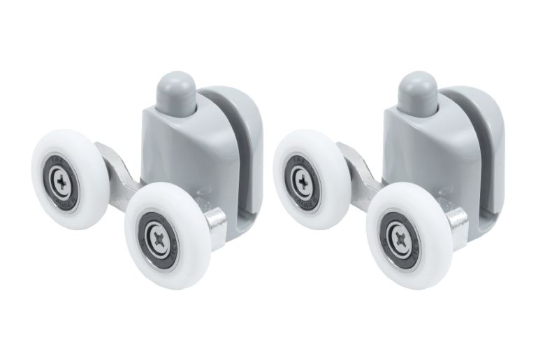 Rolki dolne podwójne do kabiny Hytti 25 mm szare