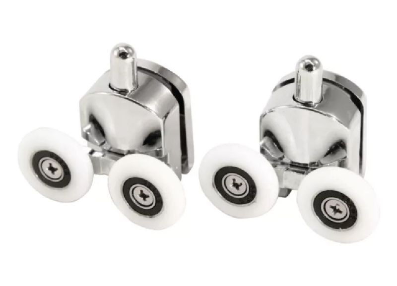 Rolki dolne podwójne do kabiny Hytti 25 mm wypinane chrom