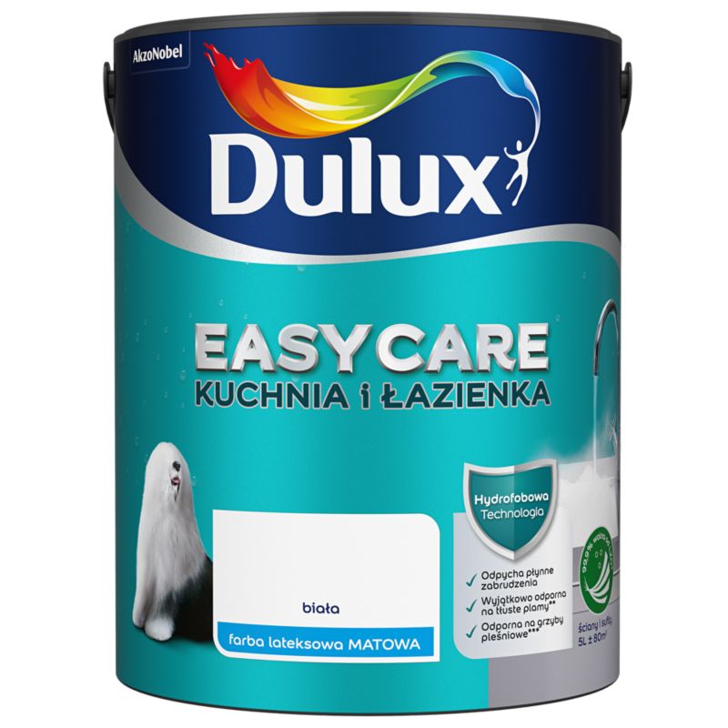 Farba Dulux EasyCare Kuchnia i Łazienka biały 5 l
