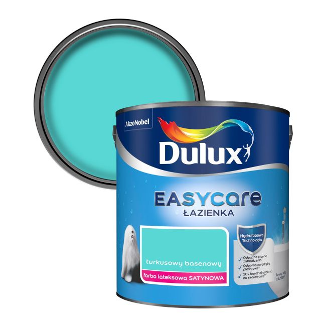 Farba Dulux EasyCare Łazienka turkusowy basenowy 2,5 l